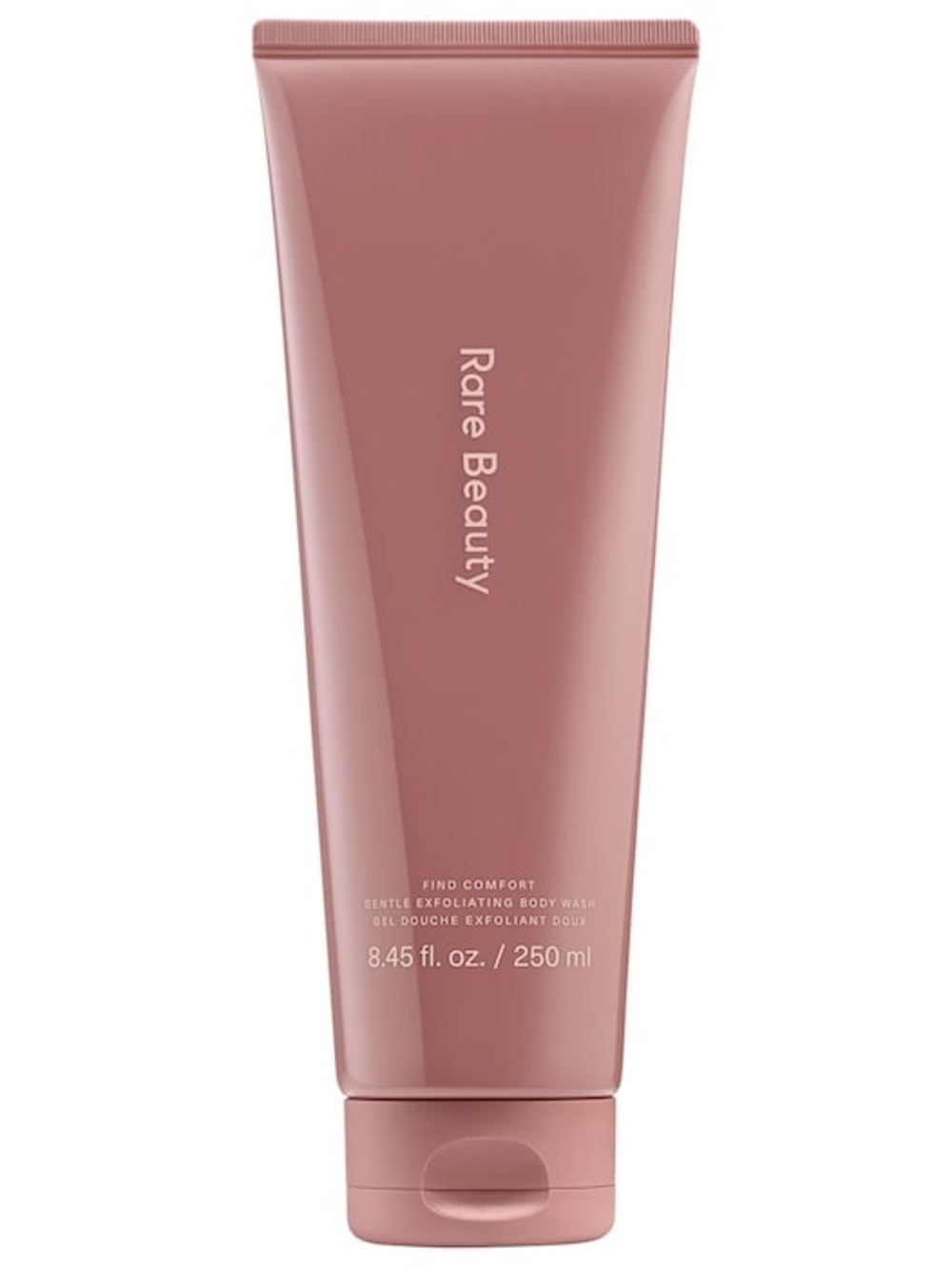 Rare Beauty Find Comfort Body Wash in Dusty Rose Tube
